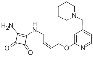 CAS#: 103922-33-4, 3-Amino-4-[[(Z)-4-[4-(Piperidin-1-Ylmethyl)Pyridin-2-Yl]Oxybut-2-Enyl]Amino]Cyclobut-3-Ene-1,2-Dione
