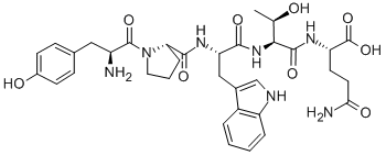 CAS 登录号：103930-65-0， (4S)-5-氨基-4-[[(2S,3R)-2-[[(2S)-2-[[(2S)-1-[(2S)-2-氨基-3-(4-羟基苯基)丙酰]吡咯烷-2-羰基]氨基]-3-(1H-吲哚-3-基)丙酰]氨基]-3-羟基丁酰基]氨基]-5-氧代戊酸