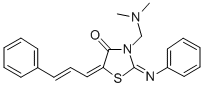 CAS#: 104123-89-9, (5Z)-3-(Dimethylaminomethyl)-2-Phenylimino-5-[(E)-3-Phenylprop-2-Enylidene]-1,3-Thiazolidin-4-One