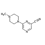CAS#: 104169-57-5, 6-(4-Methyl-1-Piperazinyl)-2-Pyrazinecarbonitrile