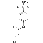 CAS 登录号：104246-29-9， 3-氯-N-(4-氨基磺酰基苯基)丙酰胺