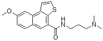 CAS#: 104314-34-3, N-(3,3-Dimethylamino)propyl-8-methoxynaphtho(2,1-b)thiophene-4-carboxamide