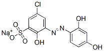 CAS#: 104332-87-8, 5-Chloro-3-[2-(2,4-Dihydroxyphenyl)Diazenyl]-2-Hydroxy-Benzenesulfonic Acid Sodium Salt (1:1)