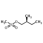CAS 登录号：104418-40-8， (2S)-2-甲基丁基甲烷磺酸酯
