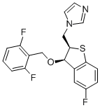 CAS#: 104456-79-3, 1-[[(2R,3R)-3-[(2,6-Difluorophenyl)Methoxy]-5-Fluoro-2,3-Dihydro-1-Benzothiophen-2-Yl]Methyl]Imidazole
