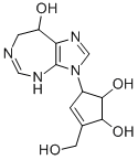 CAS 登录号：104493-13-2， 5-(8-羟基-7,8-二氢-4H-咪唑并[5,4-d][1,3]二氮杂卓-3-基)-3-(羟基甲基)环戊-3-烯-1,2-二醇