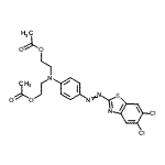 CAS#: 104495-87-6, ({4-[(5,6-Dichloro-1,3-Benzothiazol-2-Yl)Diazenyl]Phenyl}Imino)Di-2,1-Ethanediyl Diacetate