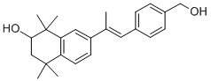 CAS 登录号：104561-36-6， 7-[(E)-1-[4-(羟基甲基)苯基]丙-1-烯-2-基]-1,1,4,4-四甲基-2,3-二氢萘并醛烯-2-醇