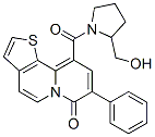 CAS#: 104604-59-3, 2-(Hydroxymethyl)-1-((7-Oxo-8-Phenyl-7H-Thieno(2,3-a)Quinolizin-10-Yl)Carbonyl)Pyrrolidine