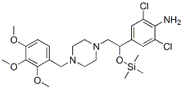 CAS 登录号：104672-12-0， 2,6-二氯-4-[2-[4-[(2,3,4-三甲氧基苯基)甲基]哌嗪-1-基]-1-三甲基硅烷基氧基乙基]苯胺