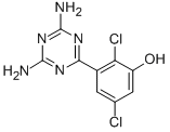 CAS 登录号：104766-01-0， 3-(4,6-二氨基-S-三嗪基)-2,5-二氯苯酚