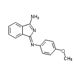 CAS 登录号：104830-22-0， (1Z)-1-[(4-甲氧基苯基)亚氨基]-1H-异吲哚-3-胺