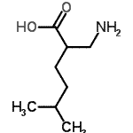 CAS 登录号：104883-56-9， 2-(氨基甲基)-5-甲基己酸