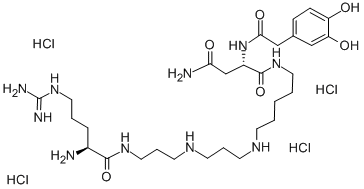 CAS 登录号：105029-41-2， (2S)-N-[5-[3-[3-[[(2S)-2-氨基-5-(二氨基亚甲基氨基)戊酰]氨基]丙基氨基]丙基氨基]戊基]-2-[[2-(2,4-二羟基苯基)乙酰基]氨基]丁二酰胺