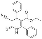 CAS 登录号：105199-50-6， 乙基(4R,5S)-5-氰基-2,4-二(苯基)-6-硫代-4,5-二氢-1H-吡啶-3-羧酸酯
