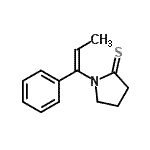 CAS 登录号：105284-72-8， 1-[(1Z)-1-苯基-1-丙烯-1-基]-2-吡咯烷硫酮