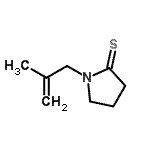 CAS 登录号：105284-75-1， 1-(2-甲基-2-丙烯-1-基)-2-吡咯烷硫酮