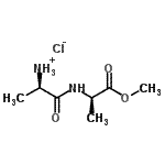CAS#: 105328-90-3, (2R)-1-{[(2R)-1-Methoxy-1-Oxo-2-Propanyl]Amino}-1-Oxo-2-Propanaminium Chloride