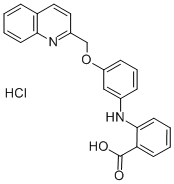 CAS#: 105350-26-3, 2-[[3-(2-Quinolinylmethoxy)Phenyl]Amino]-Benzoic Acid