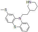 CAS 登录号：10538-32-6， 去甲硫代利达嗪