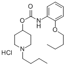CAS 登录号：105384-10-9， (1-丁基哌啶-1-鎓-4-基)N-(2-丁氧基苯基)氨基甲酸盐氯化物