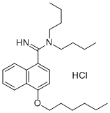 CAS#: 1055-55-6, N,N-Dibutyl-4-Hexoxynaphthalene-1-Carboximidamide Hydrochloride