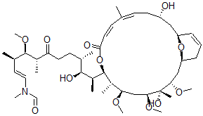 CAS 登录号：105694-31-3， N-[(E,3R,4R,5R,9S,10S,11S)-11-[(1S,3S,4S,5S,7R,8S,9R,12E,14E,17S,19S)-4,17-二羟基-3,5,7-三甲氧基-4,8,14-三甲基-11-氧代-10,23-二氧杂双环[17.3.1]二十三碳-12,14,20-三烯-9-基]-10-羟基-4-甲氧基-3,5,9-三甲基-6-氧代十二碳-1-烯基]-N-甲基甲酰胺