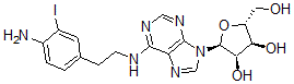 CAS 登录号：105834-00-2， (2S,3R,4S,5R)-2-[6-[2-(4-氨基-3-碘苯基)乙基氨基]嘌呤-9-基]-5-(羟基甲基)四氢呋喃-3,4-二醇