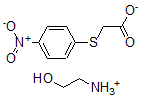 CAS 登录号:105892-18-0, 2-羟基乙基铵2-(4-硝基苯基)硫基乙酸盐