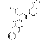 CAS 登录号：105931-59-7， N-甲酰基蛋氨酰亮氨酰-4-碘苯丙氨酸