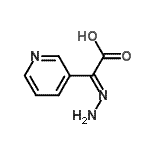 CAS 登录号：105997-33-9， (2E)-亚肼基(3-吡啶基)乙酸