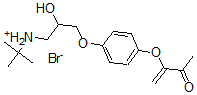 CAS 登录号：106095-27-6， 叔-丁基-[2-羟基-3-[4-(3-氧代丁-1-烯-2-基氧基)苯氧基]丙基]溴化铵