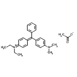 CAS#: 106168-50-7, 4-{[4-(Dimethylamino)Phenyl](Phenyl)Methylene}-N,N-Diethyl-2,5-Cyclohexadien-1-Iminium Acetate