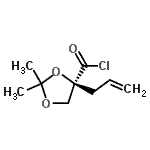 CAS 登录号：106268-01-3， (4S)-4-烯丙基-2,2-二甲基-1,3-二氧戊环-4-甲酰氯