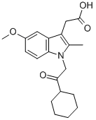 CAS 登录号：106287-92-7， 2-[1-(2-环己基-2-氧代乙基)-5-甲氧基-2-甲基吲哚-3-基]乙酸