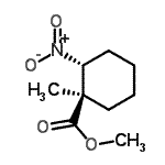 CAS#: 106334-36-5, Methyl (1R,2R)-1-Methyl-2-Nitrocyclohexanecarboxylate