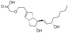 CAS 登录号：106402-09-9， 2-[2-[(3aS,5R,6R,6aS)-5-羟基-6-[(E,3S)-3-羟基辛-1-烯基]-1,3A,4,5,6,6alpha-六氢戊搭烯-2-基]乙氧基]乙酸