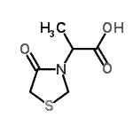 CAS#: 106562-25-8, 2-(4-Oxo-1,3-Thiazolidin-3-Yl)Propanoic Acid