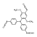 CAS 登录号：106790-31-2， 4-异氰酸-N,N-二(4-异氰酸苯基)-2,5-二甲氧基苯胺