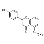 CAS 登录号：106848-87-7， 2-(4-羟基苯基)-5-甲氧基-4H-苯并吡喃-4-酮