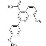 CAS#: 107027-47-4, 2-(4-Methoxyphenyl)-8-Methyl-4-Quinolinecarboxylic Acid