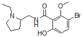 CAS 登录号：107188-90-9， 3-溴-N-[(1-乙基吡咯烷-2-基)甲基]-6-羟基-2-甲氧基苯甲酰胺
