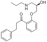 CAS 登录号：107381-31-7， 1-[2-[(2R)-2-羟基-3-丙基氨基丙氧基]苯基]-3-苯基丙烷-1-酮