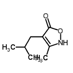 CAS 登录号：107403-08-7， 4-异丁基-3-甲基-1,2-恶唑-5(2H)-酮
