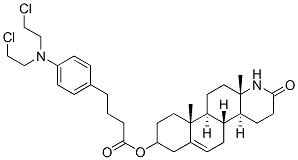 CAS#: 107480-21-7, 3-Hydroxy-13,17-seco-5-androsten-17-oic-13,17-lactam (4-(bis(2-chloroethyl)amino)phenyl)butyrate