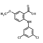 CAS 登录号：107517-22-6， 2-[(3,5-二氯苯基)氨基]-5-甲氧基苯甲酸