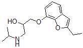 CAS#: 107572-73-6, 1-[(2-Ethyl-1-Benzofuran-7-Yl)Oxy]-3-(Propan-2-Ylamino)Propan-2-Ol