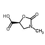 CAS 登录号：107717-00-0， (5S)-3-甲基-2-氧代-1,3-恶唑烷-5-羧酸
