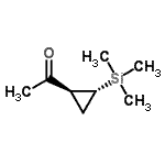 CAS 登录号：107749-71-3， 1-[(1S,2R)-2-(三甲基硅烷基)环丙基]乙酮