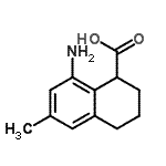 CAS 登录号：107757-20-0， 8-氨基-6-甲基-1,2,3,4-四氢-1-萘甲酸